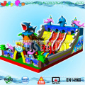 China factory price juegos inflables dolphins giant inflatable playgrounds equipment for children